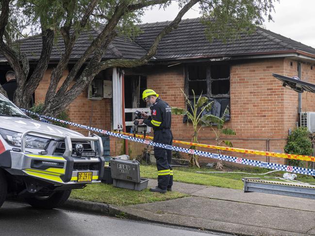 Three children were killed in the Lalor Park house fire. Picture: NewsWire / Simon Bullard