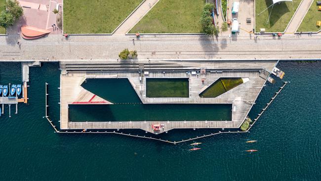 Harbour bath at Brygge, Copenhagen.