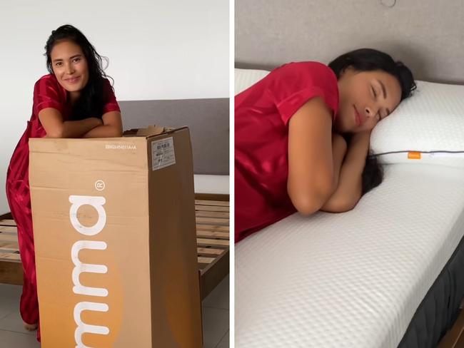 Shoppers were "skeptical at first" but soon converted after using this mattress. Picture: Instagram/@sherlyndoloriel