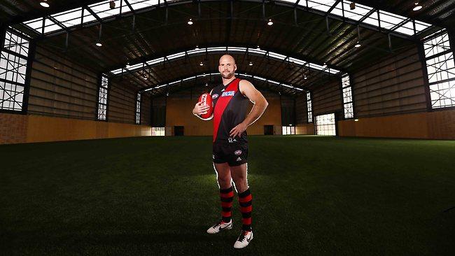 New Bomber Paul Chapman at Essendons High Performance Centre in Tullamarine. Picture: Michael Klein