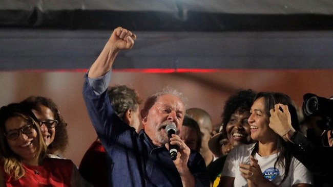 Luiz Inácio Lula da Silva was swiftly congratulated by foreign leaders. Picture: Caio Guatelli/AFP/Getty Images/The Times