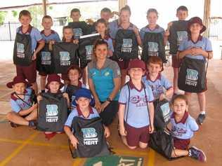 SPORTING GRANT: Coalstoun Lakes State School students are enjoying their cricket lesson with community cricket officer Kim McPherson. Picture: contributed