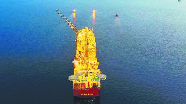 Shell’s Prelude floating natural gas platform. Picture: Shell