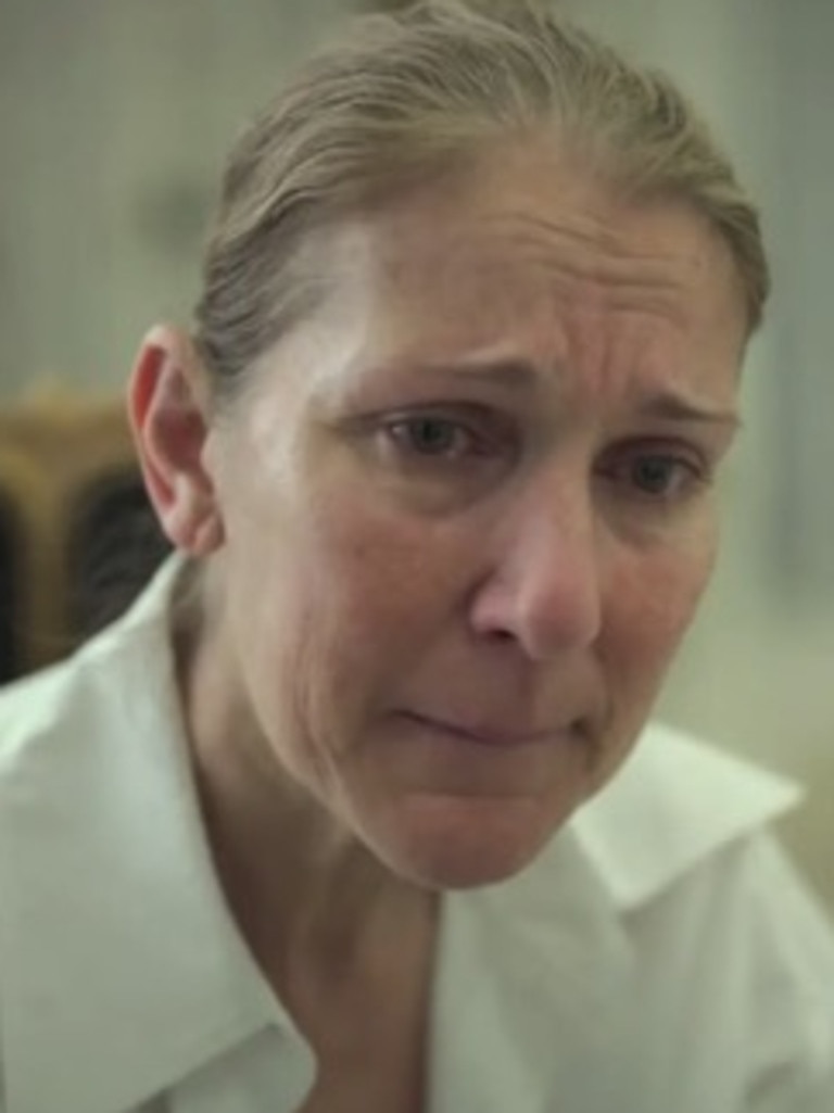 Dion breaks down in the new trailer for her documentary, <i>I Am: Celine Dion</i>. Picture: Prime Video