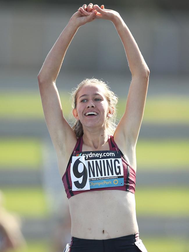 Zoe Manning after winning . (Photo by Mark Kolbe/Getty Images)