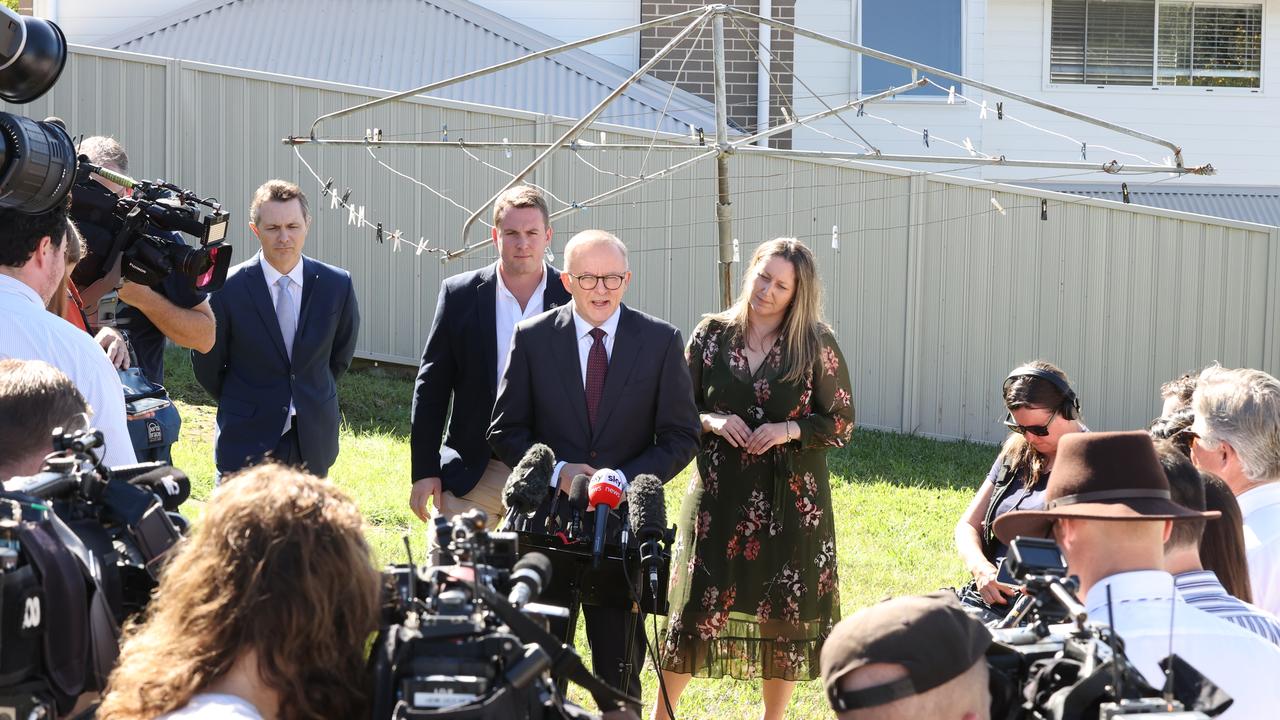 Anthony Albanese says Labor will build more social housing, and both parties say they will bring down the cost of prescriptions and expand access to the seniors health care card. Picture: Liam Kidston