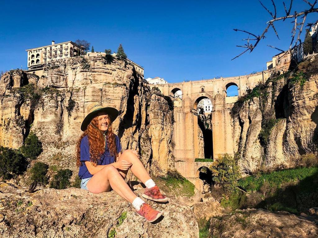 Checking out the sights of Ronda, Spain. Picture: Jam Press