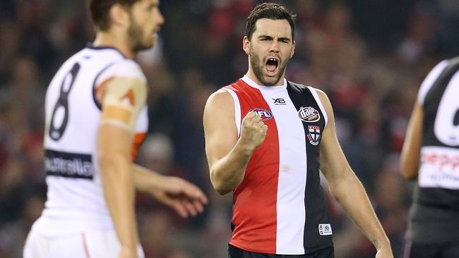 Paddy McCartin celebrates a goal. Picture: Michael Klein