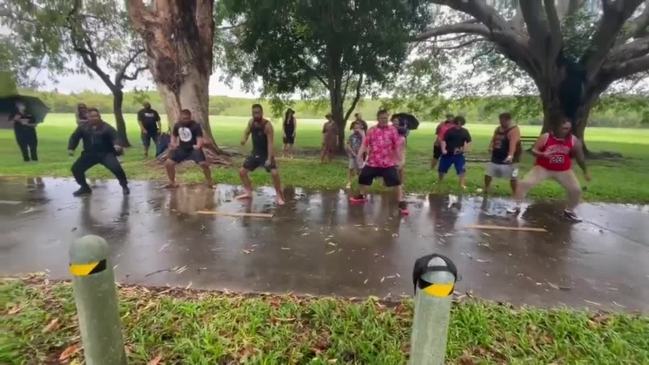 Heartbroken dad farewells son drowned in tank