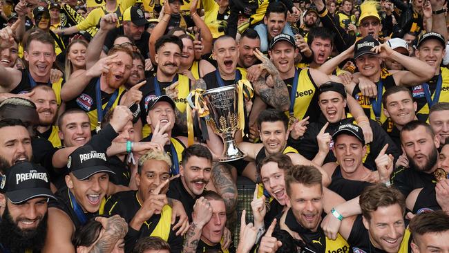 Where does Richmond’s 2019 premiership side rank? Picture: AAP Images