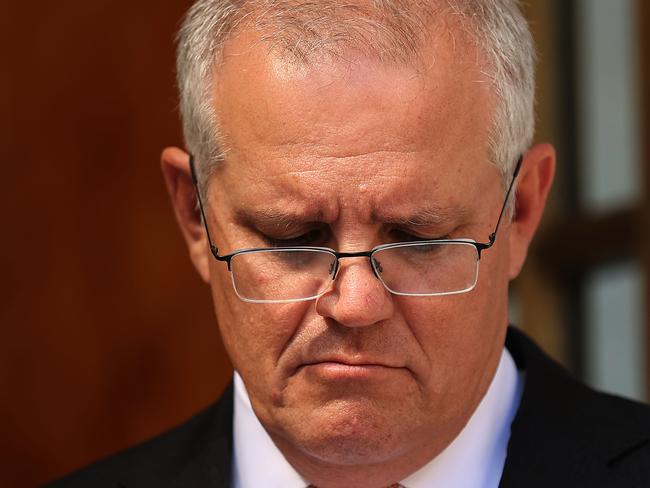 CANBERRA, AUSTRALIANewsWire Photos JANUARY 13, 2021: Prime Minister Scott Morrison spoke to the media during a press conference held at Parliament House in Canberra.Picture: NCA NewsWire / Gary Ramage