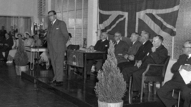 The official opening of the Sargood factory in 1951. Picture State Records