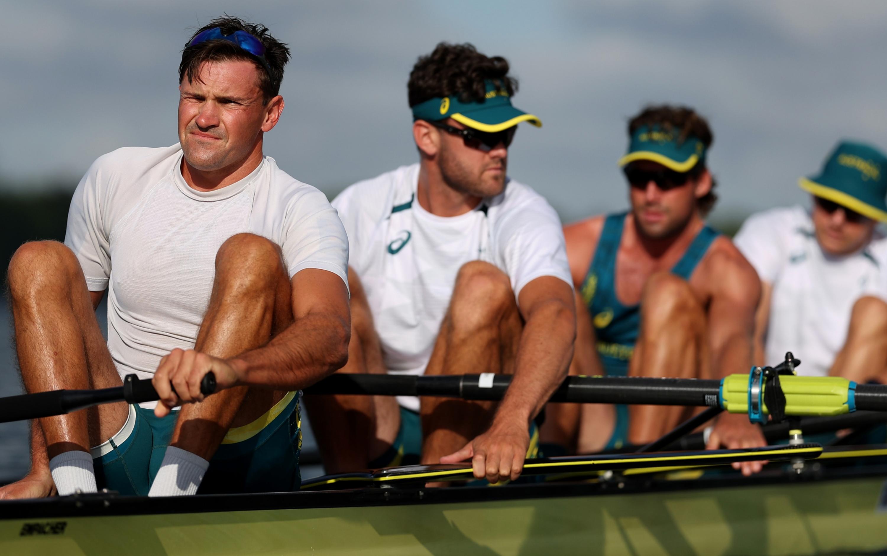 Australia’s Men's Four - Timothy Masters, Fergus Hamilton, Jack Robertson and Alex Hill. Picture: Getty Images