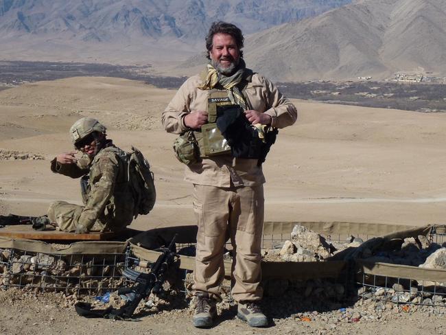 Supplied images of David Savage - an AFP officer who went to Afghanistan as a war crimes investigator and a development contractor with DFAT.  He was blown up by a 12-year-old suicide bomber and has spent the past nine years in recovery.