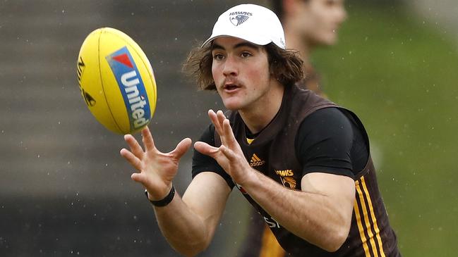 Jai Newcombe has been rushed straight into the Hawthorn team.