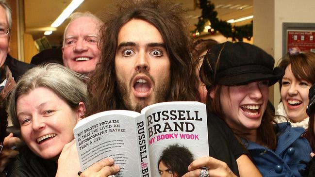 Russell Brand at the launch of his book, My Booky Wook, in November, 2007. Picture: Phillip Massey/FilmMagic