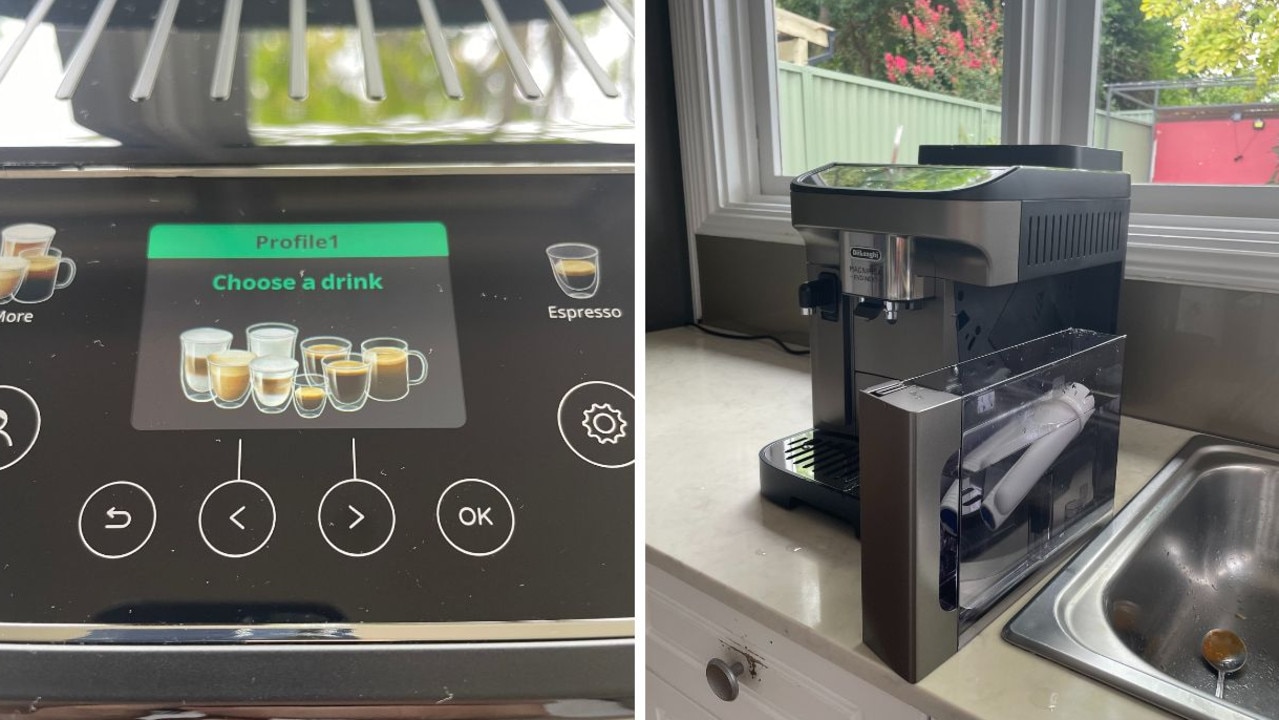 The De'Longhi Magnifica Evo Next takes all the hard work out of making cafe style coffee. Picture: Kara Byers