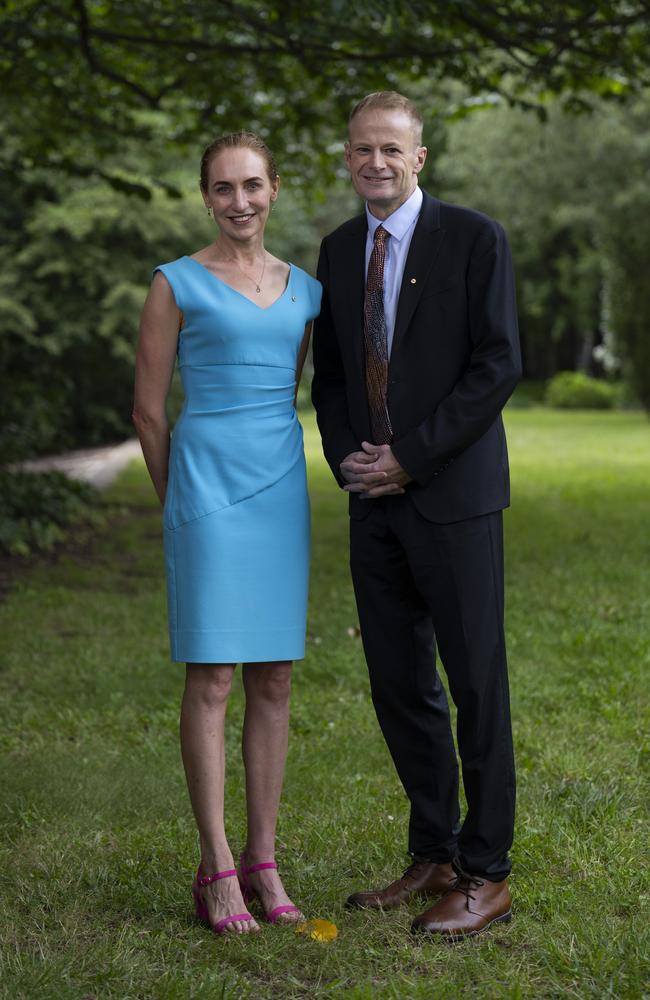 Australians of the Year finalists for NSW: Professors Georgina Long AO, left, and Richard Scolyer AO. Picture: NCA NewsWire / Martin Ollman