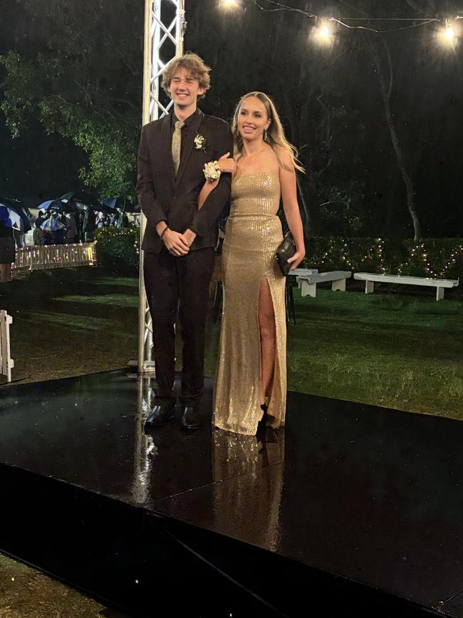 Students arrive at the Hervey Bay State High School formal.