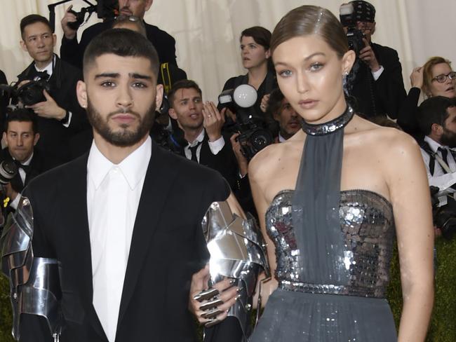 Zayn Malik and Gigi Hadid announced their shock split today. Picture: AP