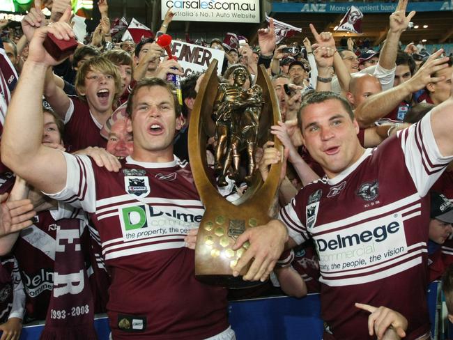 Grand Final 2008, Manly Sea Eagles v Melbourne Storm at ANZ Stadium Josh Perry and Anthony Watmough