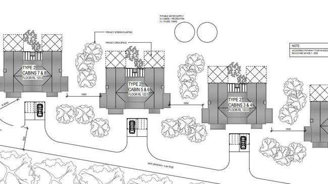 A development application for new cabins and a cooking school is slated for approval by Ballina Shire Council.