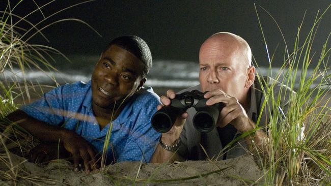 Tracy Morgan and Bruce Willis in Cop Out.