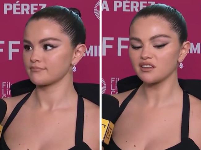 Selena Gomez cringes at question about being a billionaire.