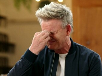 Gordon Ramsey was overcome with emotion. Picture: Channel 10