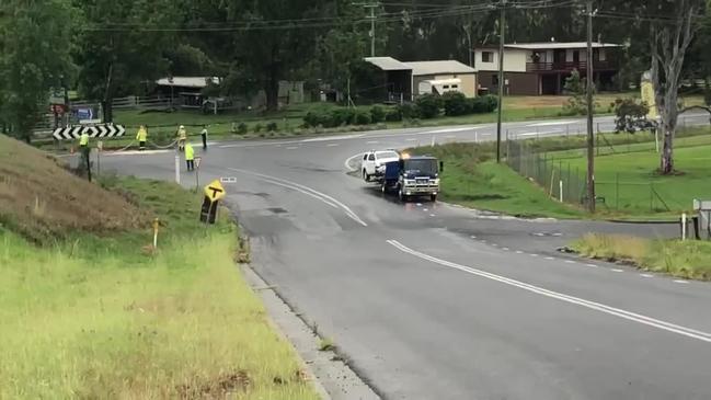 Crash site at Tyson Street South Grafton