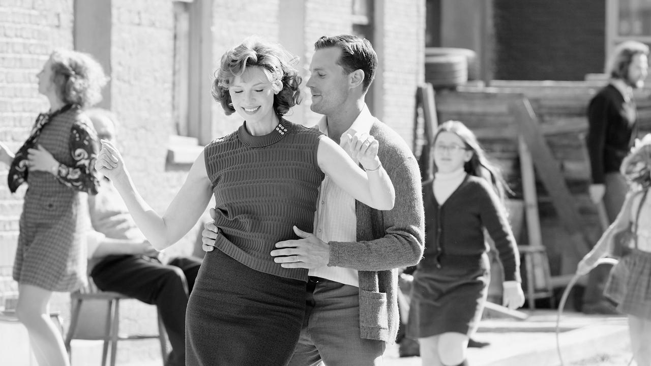 Caitriona Balfe and Jamie Dornan. Picture: Rob Youngson/Focus Features