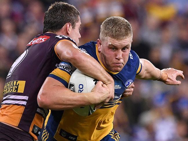 Daniel Alvaro got through a ton of work for the Eels. Picture: AAP