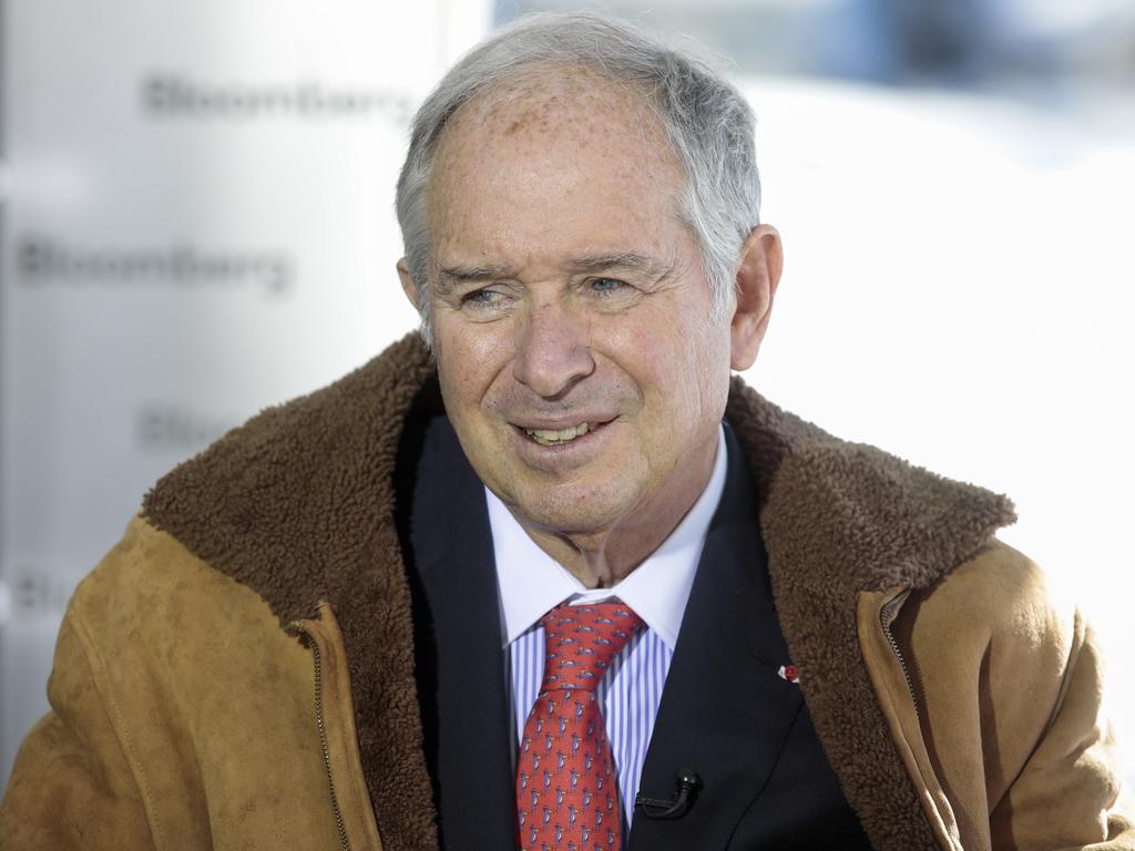 Blackstone chief executive Steve Schwarzman. Picture: Bloomberg