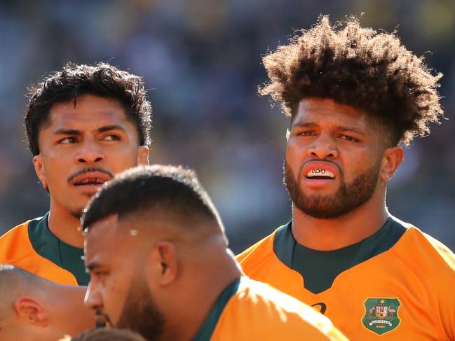 PERTH, AUSTRALIA - SEPTEMBER 05: Rob Valetini of the Wallabies looks on during the Bledisloe Cup match between the Australian Wallabies and the New Zealand All Blacks, part of The Rugby Championship, at Optus Stadium on September 05, 2021 in Perth, Australia. (Photo by Will Russell/Getty Images)