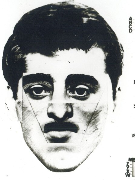 An image of him as he looked in 1980 after the execution of Turkish consul to Sydney Sarik Ariyak. Picture: Supplied