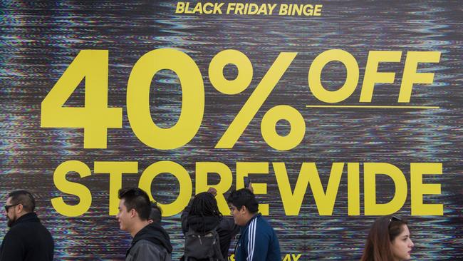 A strong extended weekend sales period won’t revive the economy on its own. Picture: AFP