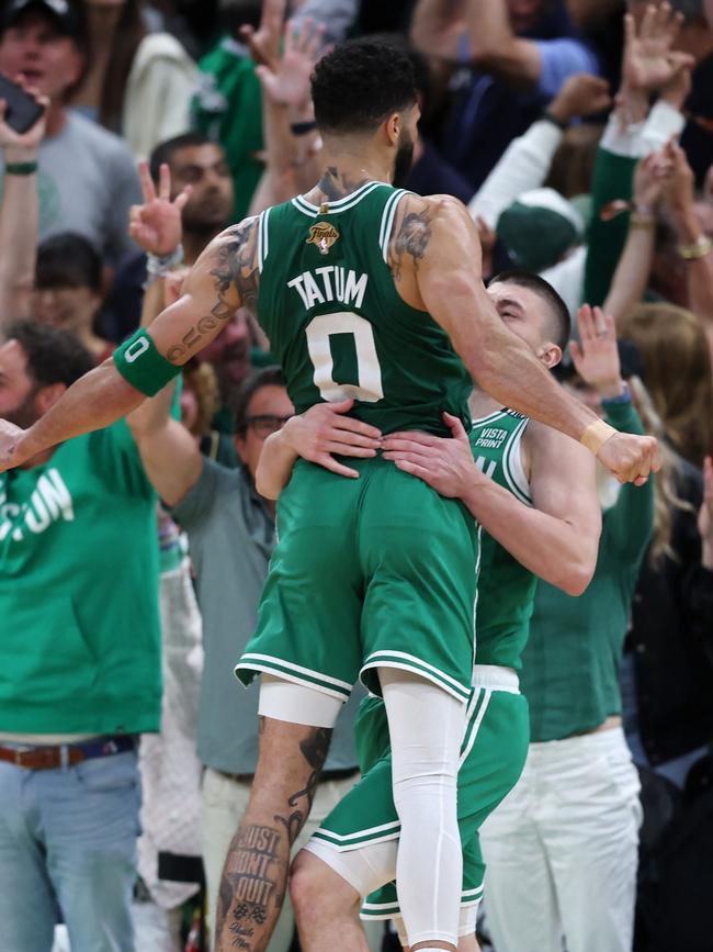 The Celtics have their 18th championship. Photo: Adam Glanzman/Getty Images/AFP.