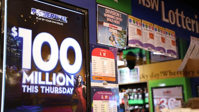 The Powerball jackpot has surged to $100m. Picture: NCA NewsWire