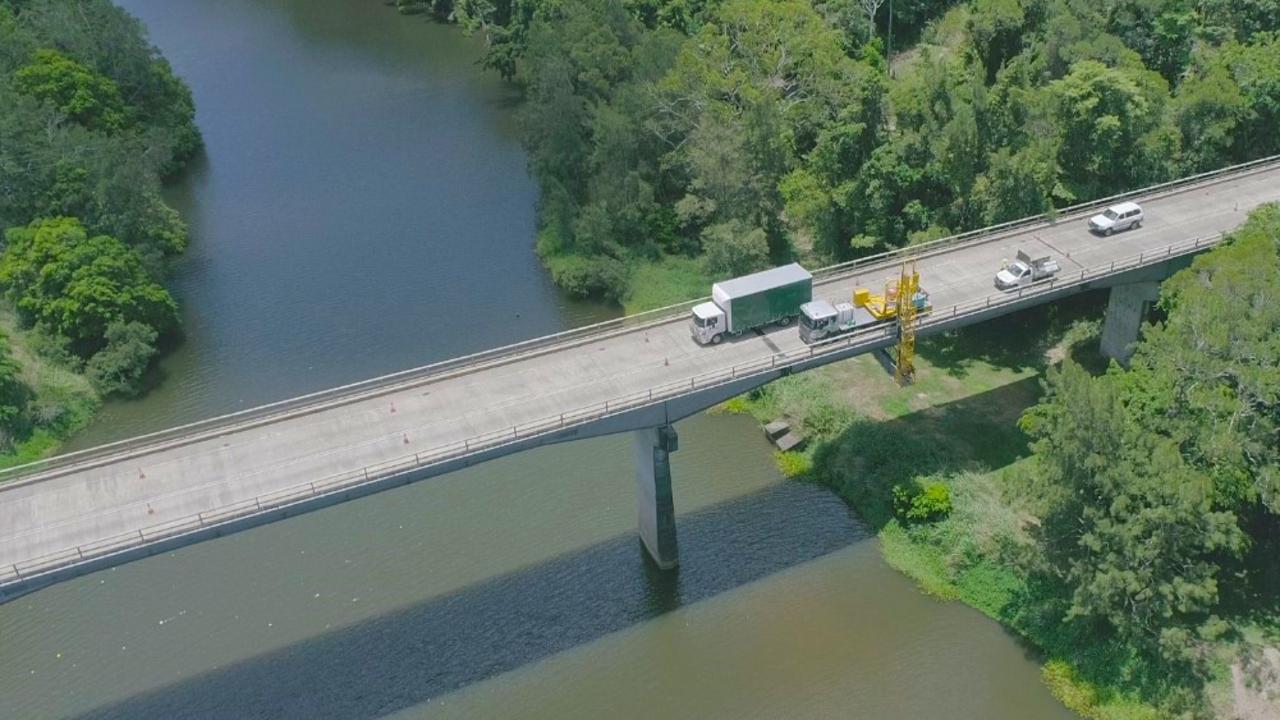 TMR work on the Barron River at Kuranda has been ongoing since 2020. Picture: Transport and Main Roads