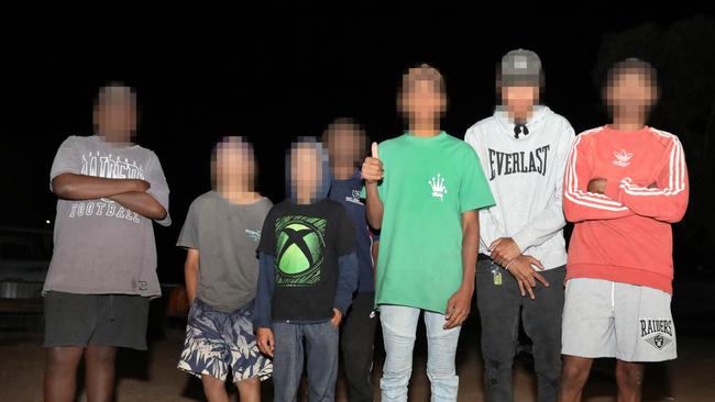 Members of the “DPG” or “Davenport Gangsters” youth gang roam the streets of Port Augusta until daybreak breaking into houses and cars to cure their boredom. The Advertiser is not suggesting these boys are members. Picture: Dean Martin