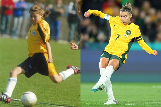 Catley when she was young and Catley now. Image credit: Supplied, Getty Images