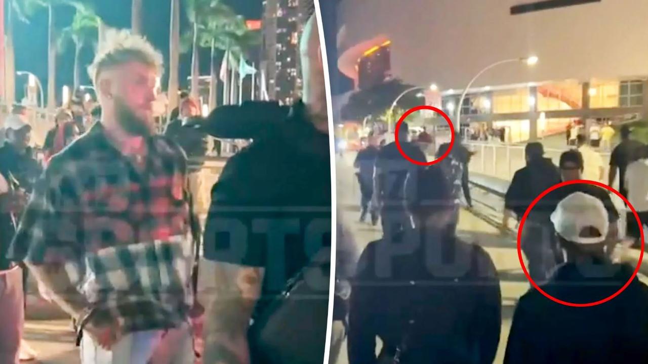 ‘Why is he running?’: Bizarre ending to Jake Paul-Floyd Mayweather street confrontation