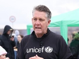 UNICEF's Spokesperson James Elder in Ukraine. Supplied