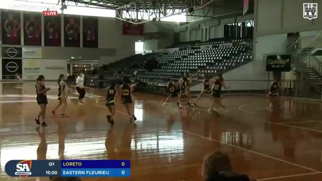 REPLAY: School Sport SA netball finals Year 10 Group A - Loreto v Eastern Fleurieu - Court 2