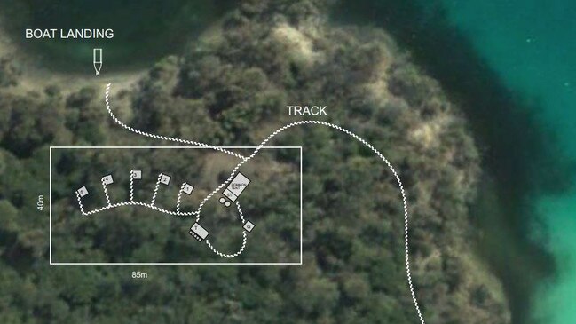 Overview of Freycinet Experience Pty Ltd's Cooks Corner standing camp proposal. Picture: Glamorgan-Spring Bay Council