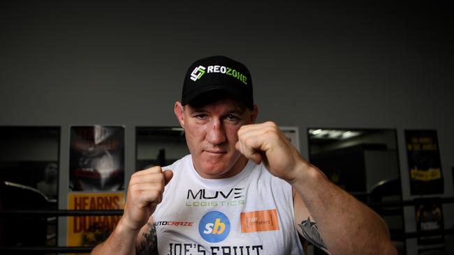 BRISBANE, AUSTRALIA – NewsWire Photos – DECEMBER 9, 2020. Former Rugby League player Paul Gallen poses for photos ahead of his heavyweight boxing fight against (left) and UFC heavyweight Mark Hunt on December 16 in Sydney. Picture: NCA NewsWire / Dan Peled