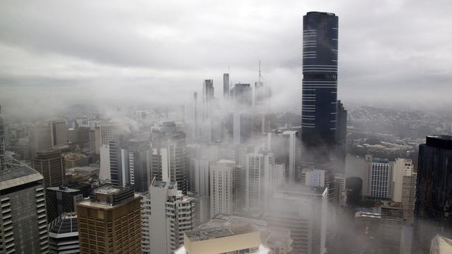 Brisbane has endured a wet, overcast May with an average of just 3.1 hours of sunshine every day. Picture: Tertius Pickard