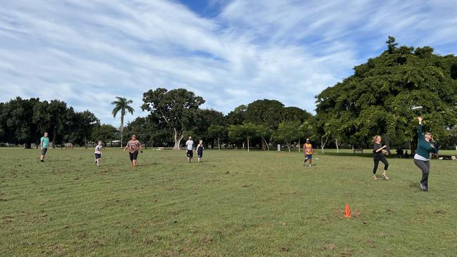 Ultimate Frisbee Mackay puts on games at Queens Park. Picture: Contributed