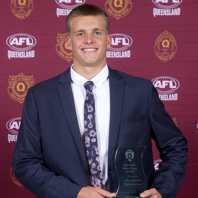 2024 QAFL Rising Star Ty Gallop from Maroochydore.