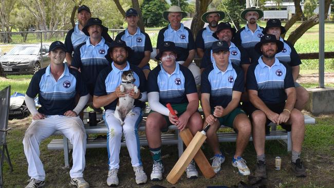 Midnight Runners with team mascot Tilly at Rockhampton Cricketâ€™s Country Carnival on January 25, 2025.